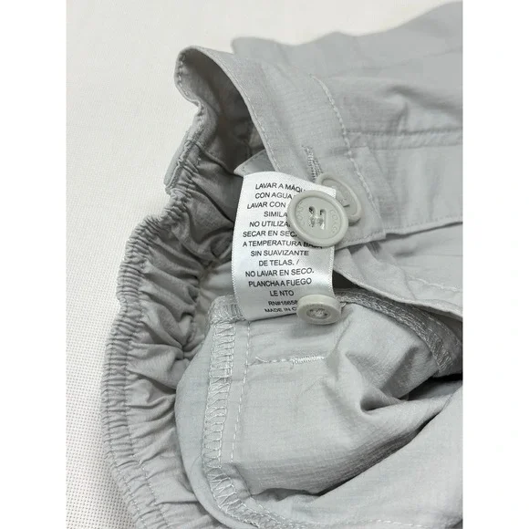 Coast Shore Men's Nylon Blend Gray Shorts Size Small Elastic Waist - Picture 8 of 16